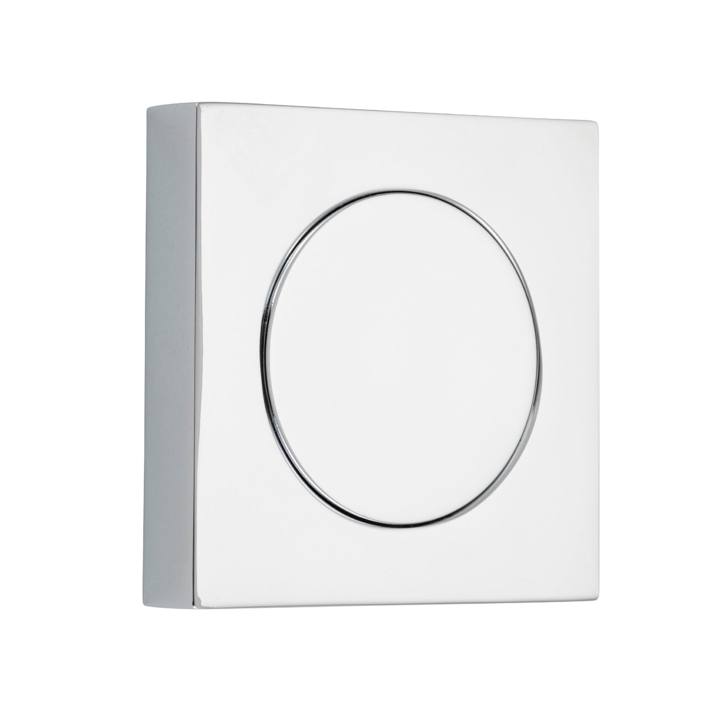 Iver Blank Rose Square Polished Chrome