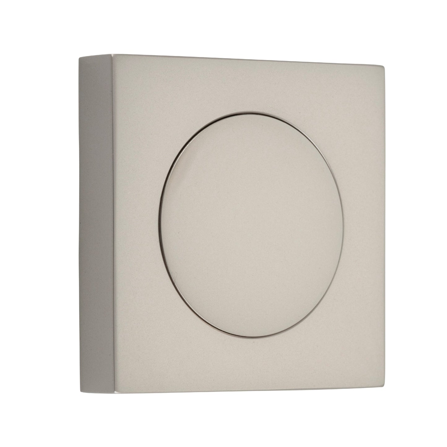 Iver Blank Rose Square Satin Nickel