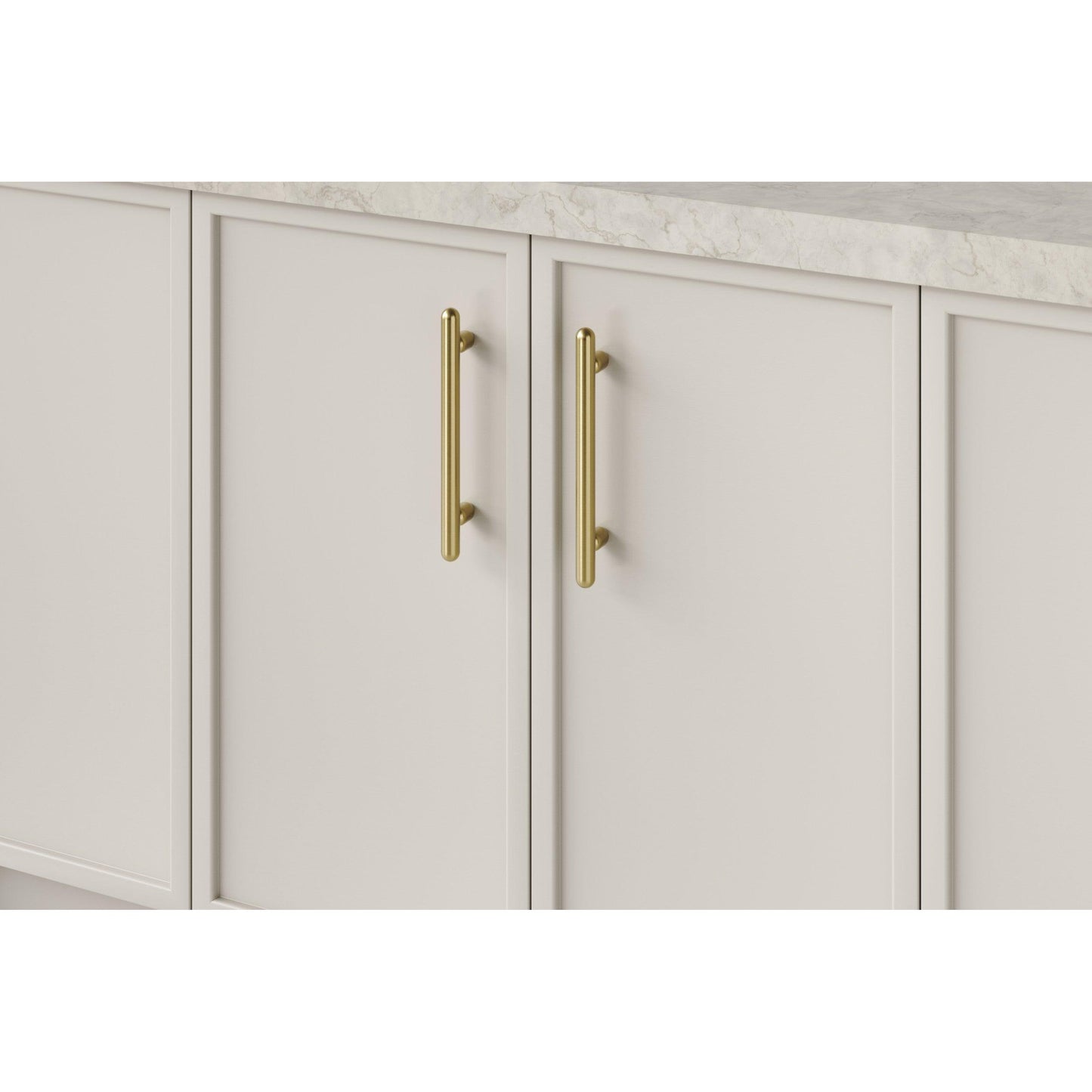 Iver Cabinet Pull Puerto Brushed Gold PVD CTC160mm