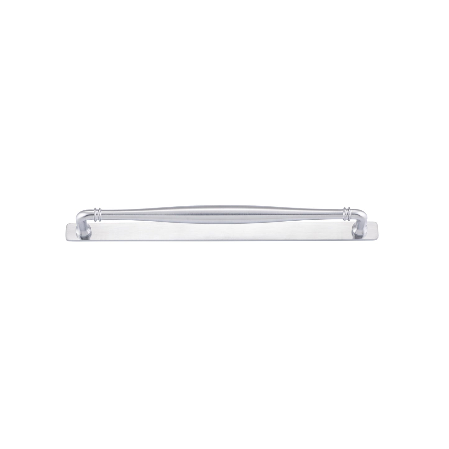 Iver Cabinet Pull Sarlat Brushed Chrome CTC320mm With Backplate