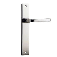 Iver Door Handle Annecy Rectangular Latch Pair Polished Nickel