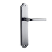 Iver Door Handle Annecy Shouldered Latch Pair Brushed Chrome