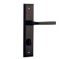 Iver Door Handle Annecy Stepped Privacy Pair Signature Brass