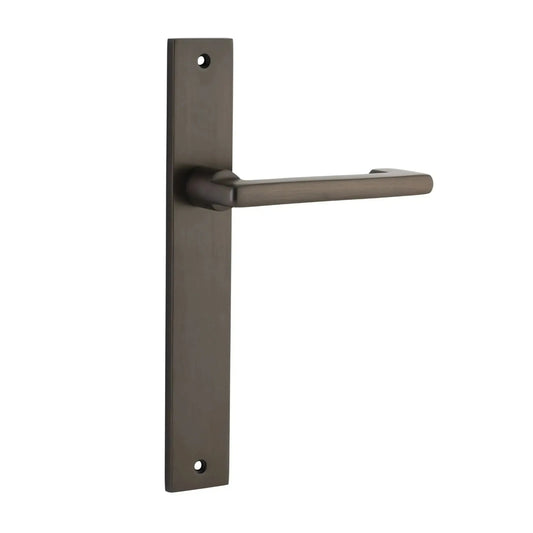 Iver Door Handle Baltimore Return Rectangular Latch Pair Signature Brass