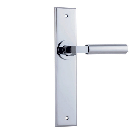 Iver Door Handle Berlin Chamfered Latch Polished Chrome