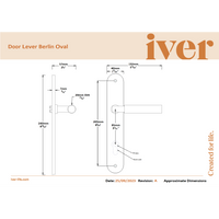 Iver Door Handle Berlin Oval Privacy Polished Chrome