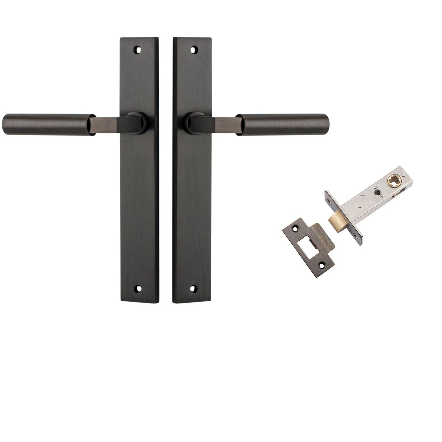 Iver Door Handle Berlin Rectangular Signature Brass Passage Kit