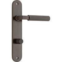 Iver Door Handle Brunswick Oval Privacy Signature Brass