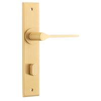 Iver Door Handle Como Chamfered Privacy Brushed Brass