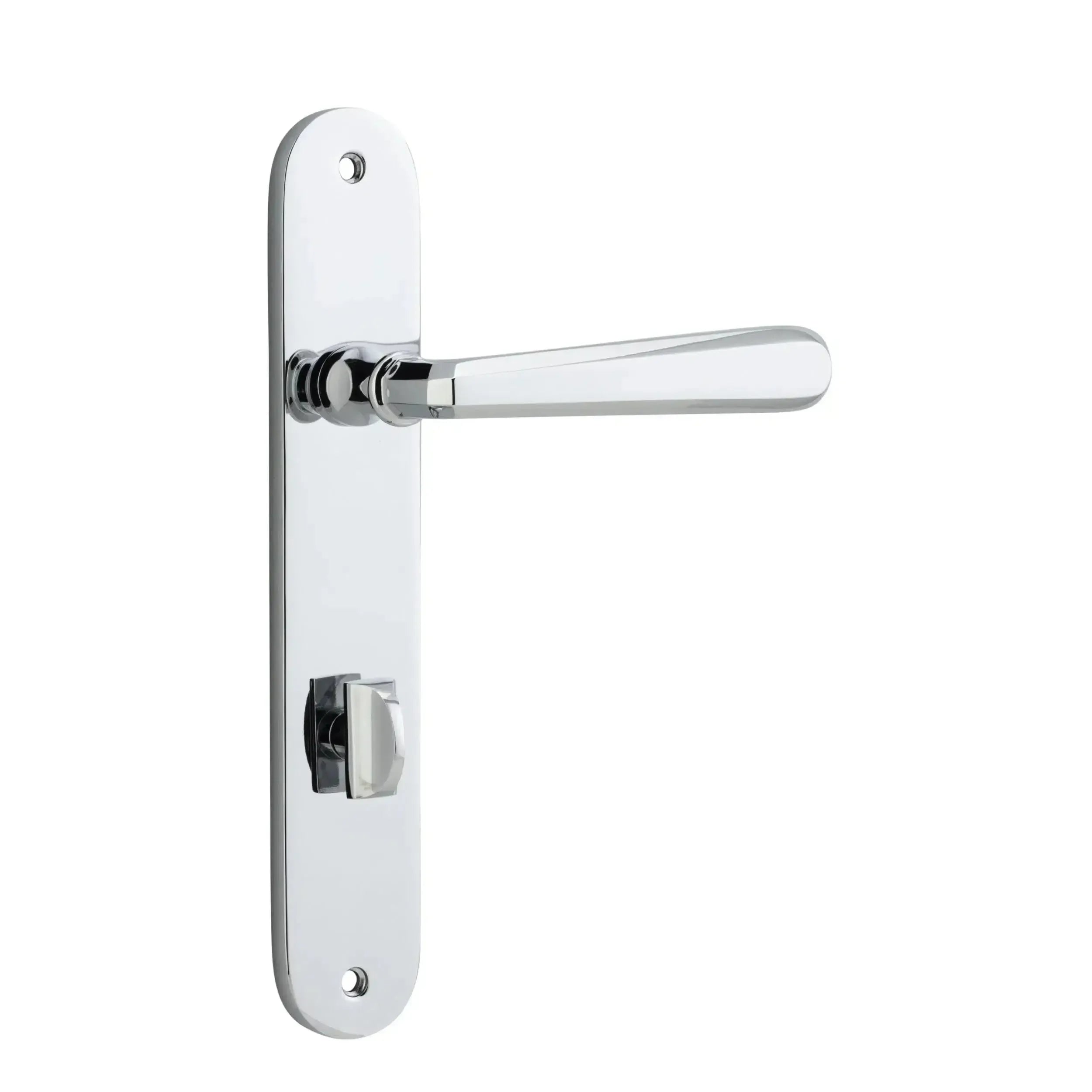 Iver Door Handle Copenhagen Oval Privacy Pair Polished Chrome