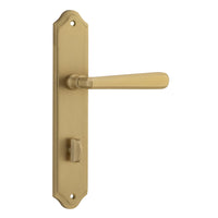 Iver Door Handle Copenhagen Shouldered Privacy Pair Brushed Brass