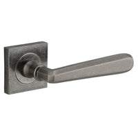 Iver Door Handle Copenhagen Square Rose Pair Distressed Nickel