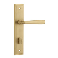 Iver Door Handle Copenhagen Stepped Privacy Pair Brushed Brass