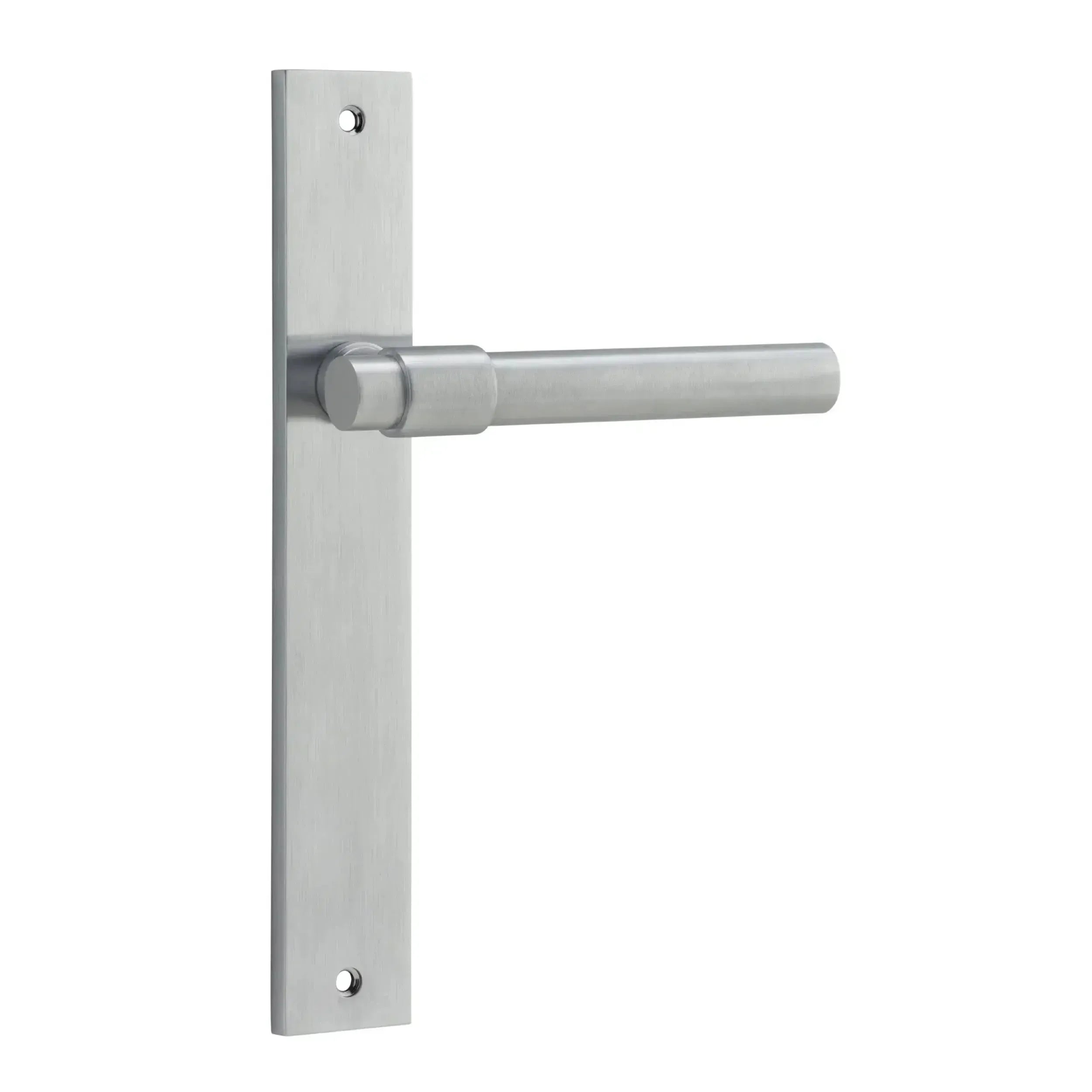 Iver Door Handle Helsinki Rectangular Latch Pair Brushed Chrome