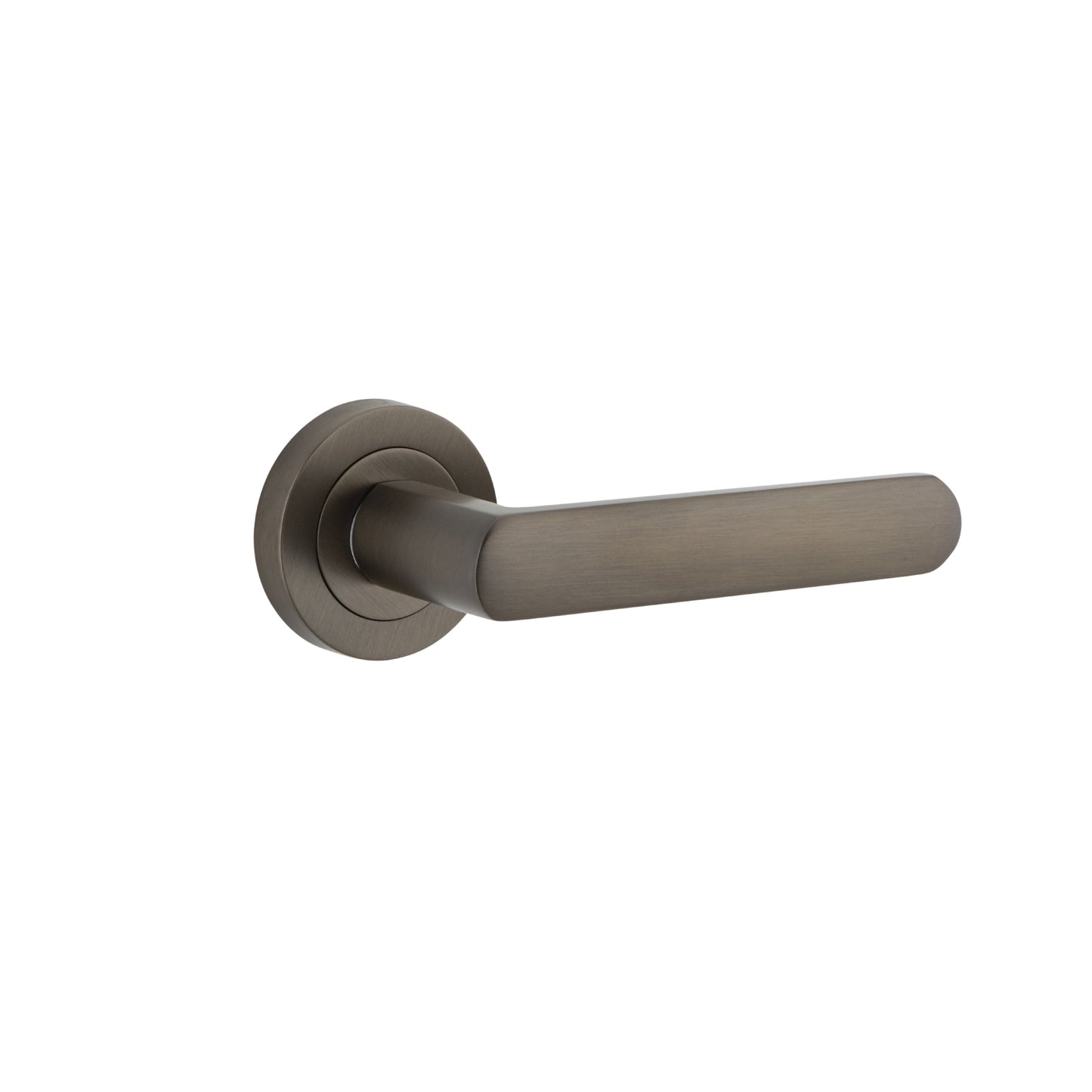 Iver Door Handle Osaka Round Rose Pair Signature Brass