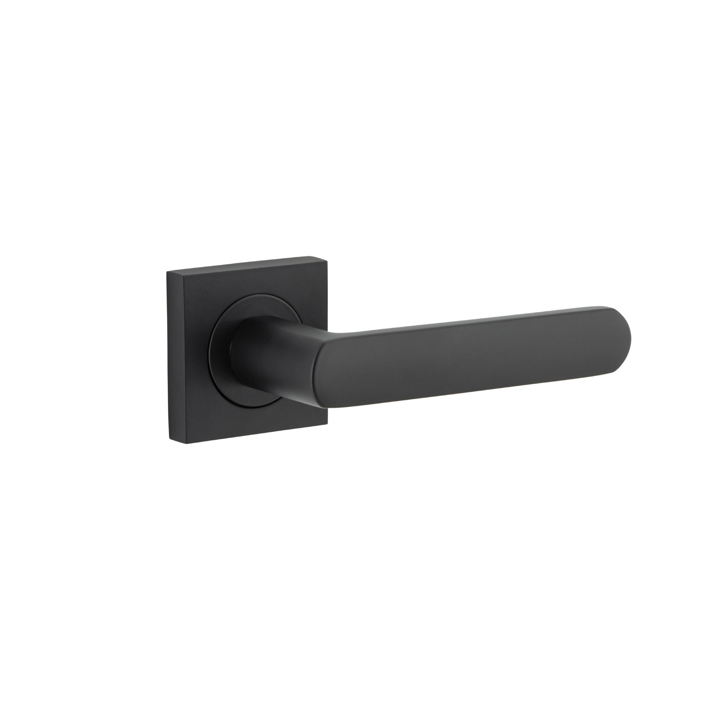 Iver Door Handle Osaka Square Rose Pair Matt Black