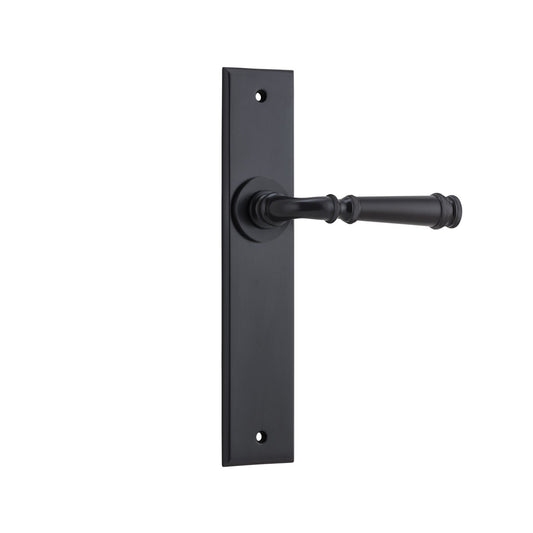 Iver Door Handle Verona Chamfered Latch Matt Black