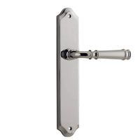 Iver Door Handle Verona Shouldered Latch Pair Polished Nickel
