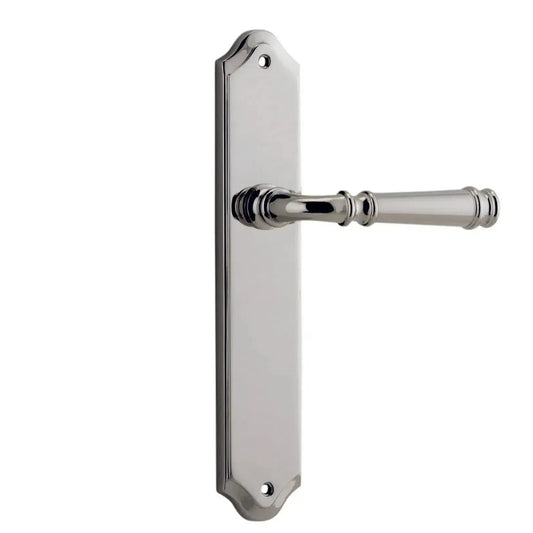 Iver Door Handle Verona Shouldered Latch Pair Polished Nickel