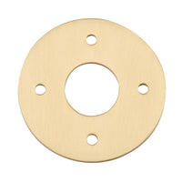 Iver Door Handles & Knobs Adaptor Plate Pair Rose Round Brushed Gold