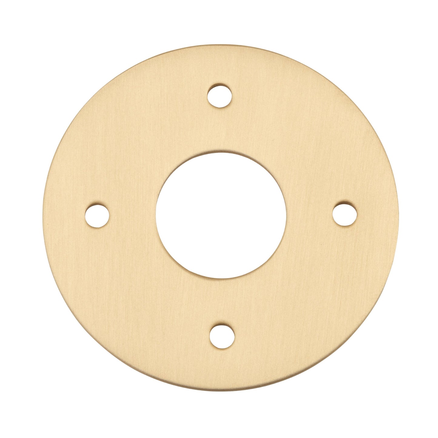 Iver Door Handles & Knobs Adaptor Plate Pair Round Rose Brushed Brass
