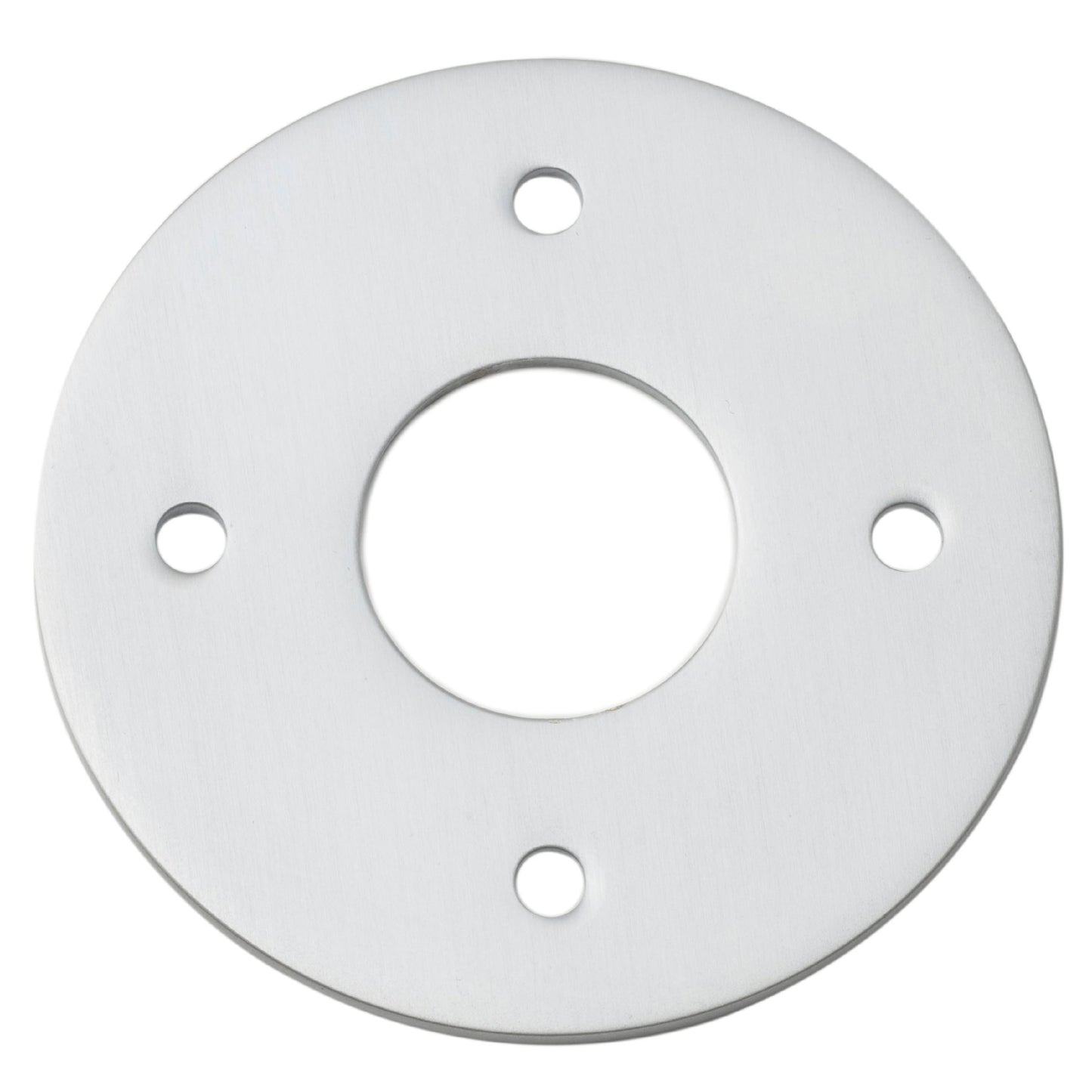 Iver Door Handles & Knobs Adaptor Plate Pair Round Rose Brushed Chrome