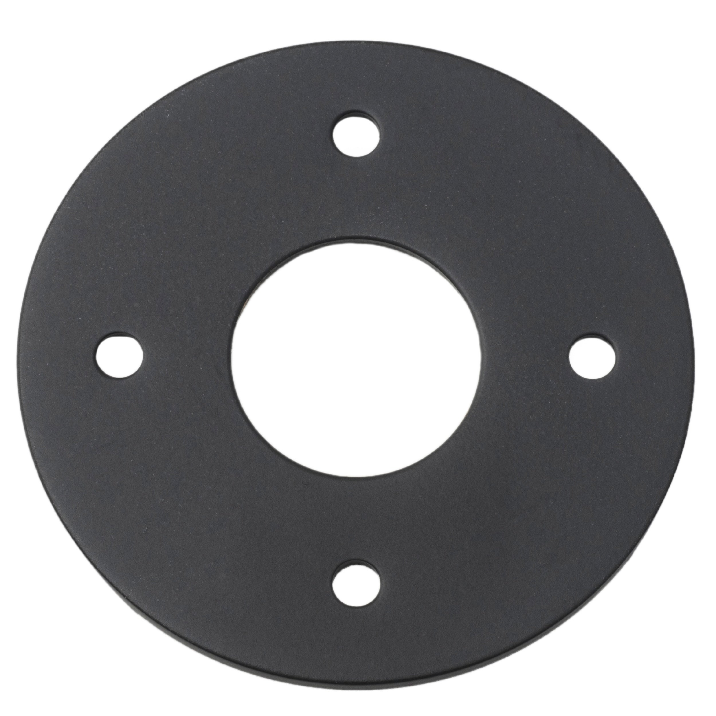 Iver Door Handles & Knobs Adaptor Plate Pair Round Rose Matt Black