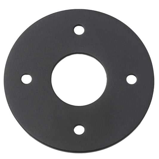 Iver Door Handles & Knobs Adaptor Plate Pair Round Rose Matt Black