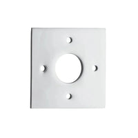 Iver Door Handles & Knobs Adaptor Plate Pair Square Rose Polished Chrome