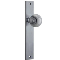 Iver Door Knob Guildford Rectangular Latch Pair Brushed Chrome