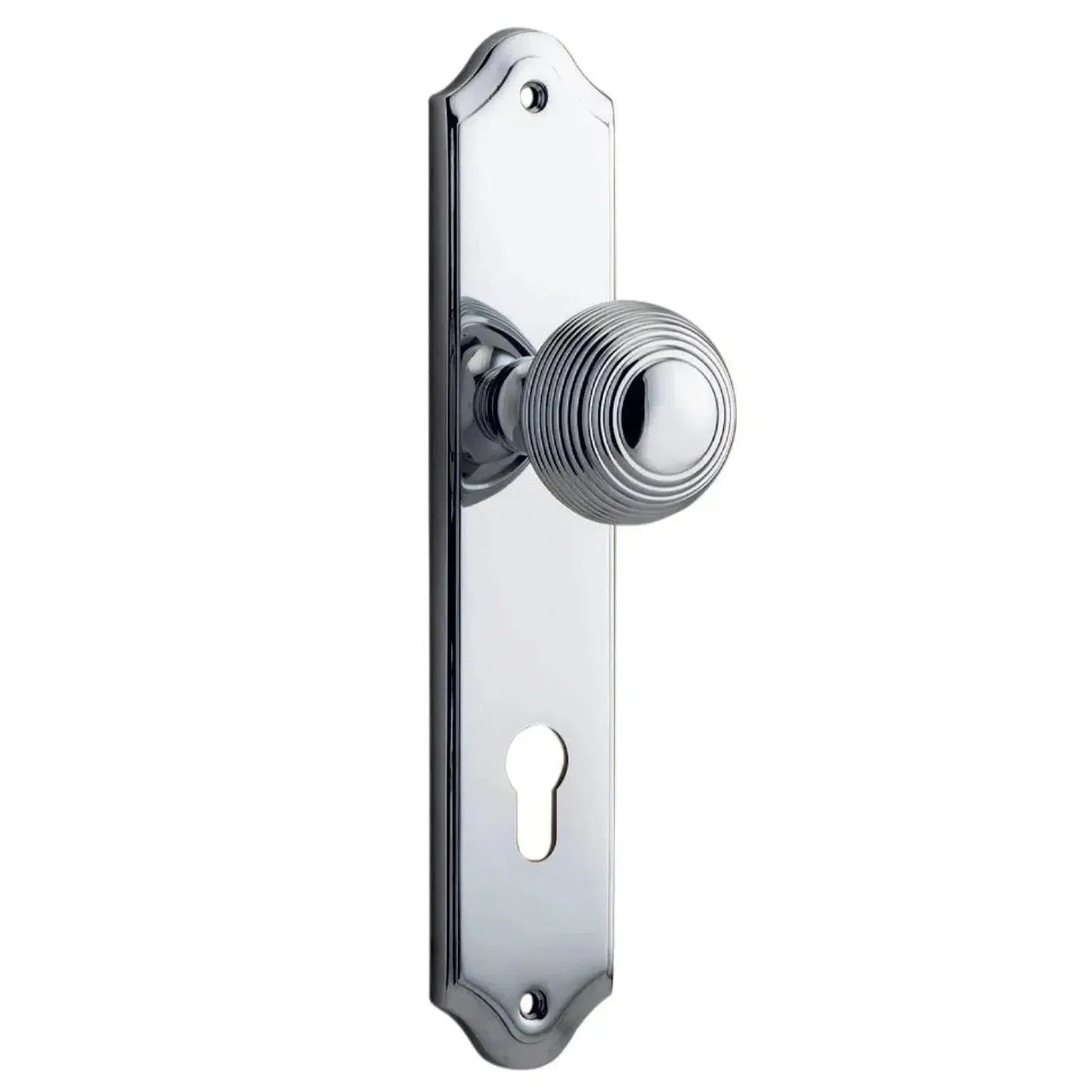 Iver Door Knob Guildford Shouldered Euro Pair Polished Chrome