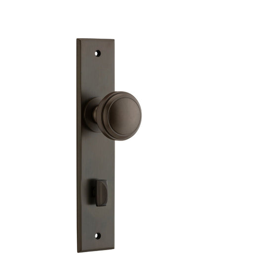 Iver Door Knob Paddington Chamfered Privacy Pair Signature Brass