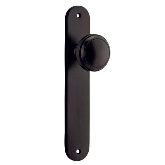 Iver Door Knob Paddington Oval Latch Pair Signature Brass
