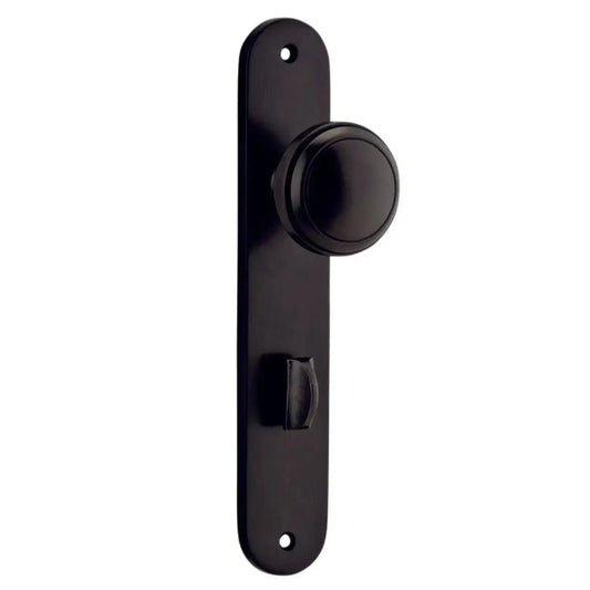 Iver Door Knob Paddington Oval Privacy Pair Signature Brass