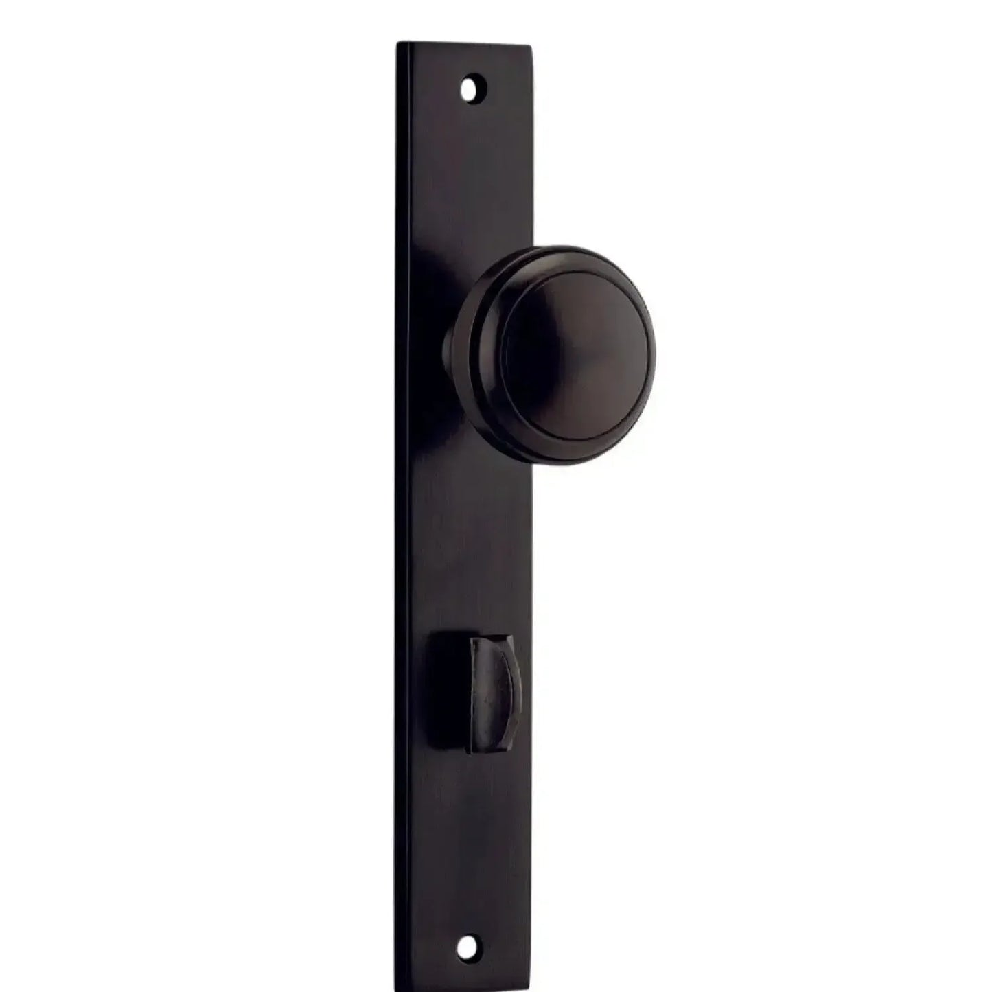 Iver Door Knob Paddington Rectangular Privacy Pair Signature Brass