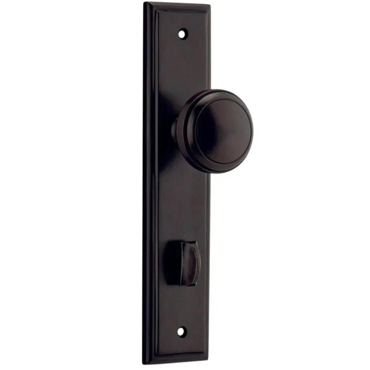 Iver Door Knob Paddington Stepped Privacy Pair Signature Brass