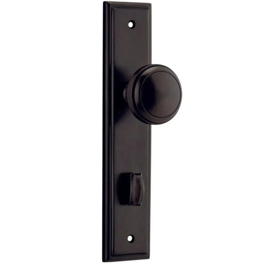 Iver Door Knob Paddington Stepped Privacy Pair Signature Brass