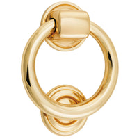 Iver Door Knocker Ring Polished Brass