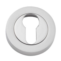 Iver Escutcheon Euro Concealed Fix Round Pair Satin Nickel