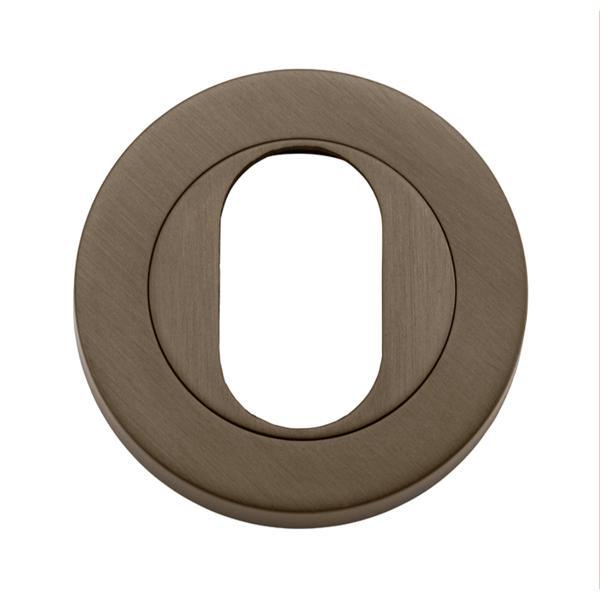 Iver Escutcheon Oval Round Pair Signature Brass