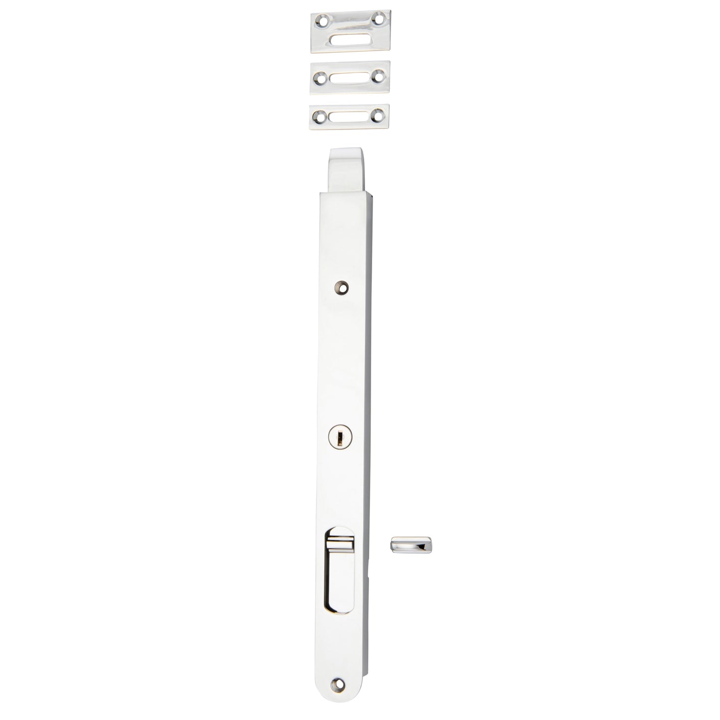 Iver Flush Bolt Locking Polished Chrome H300mm