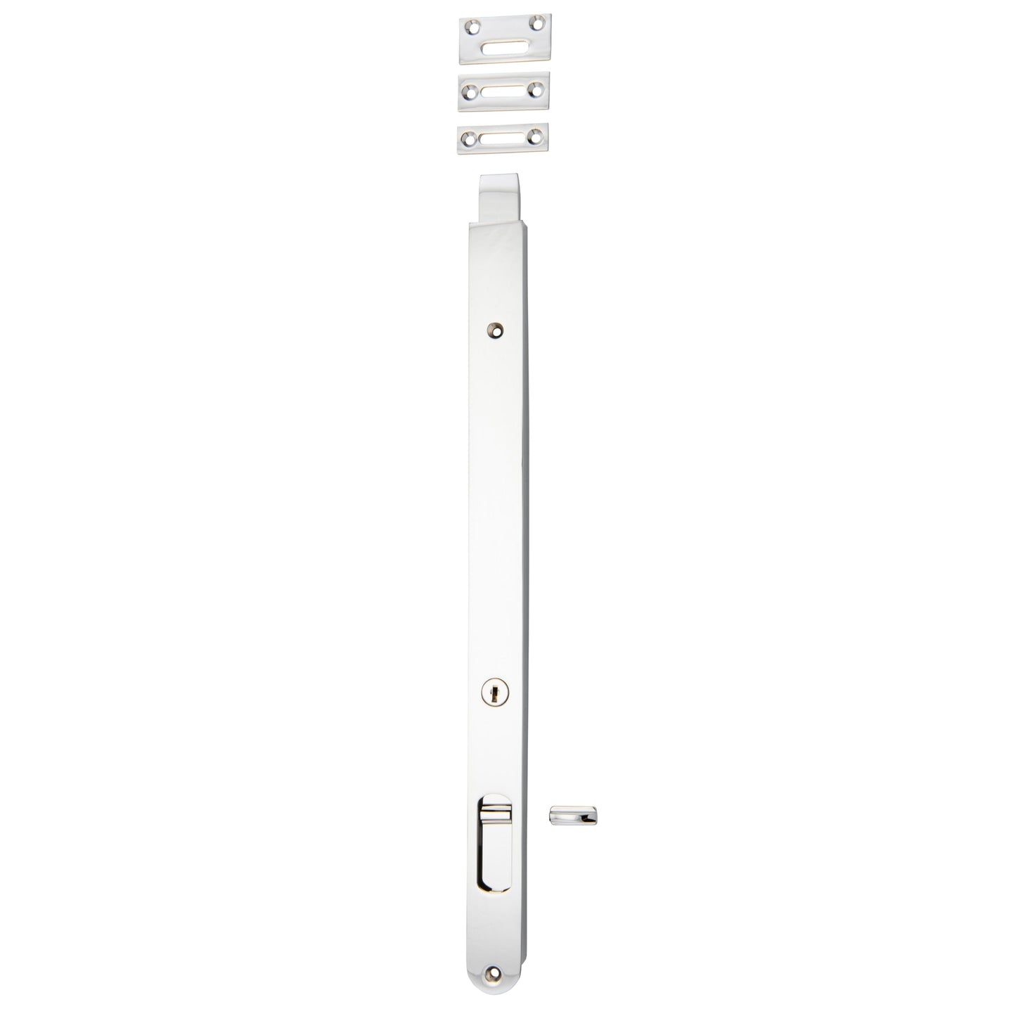 Iver Flush Bolt Locking Polished Chrome H400mm