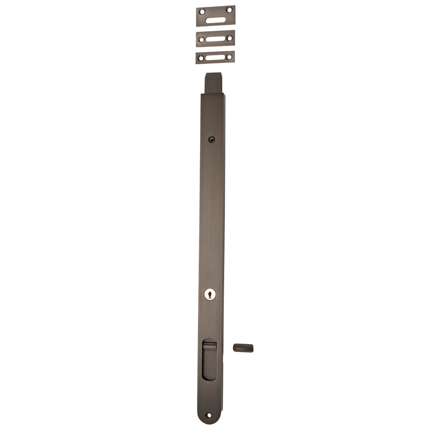 Iver Flush Bolt Locking Signature Brass H400mm
