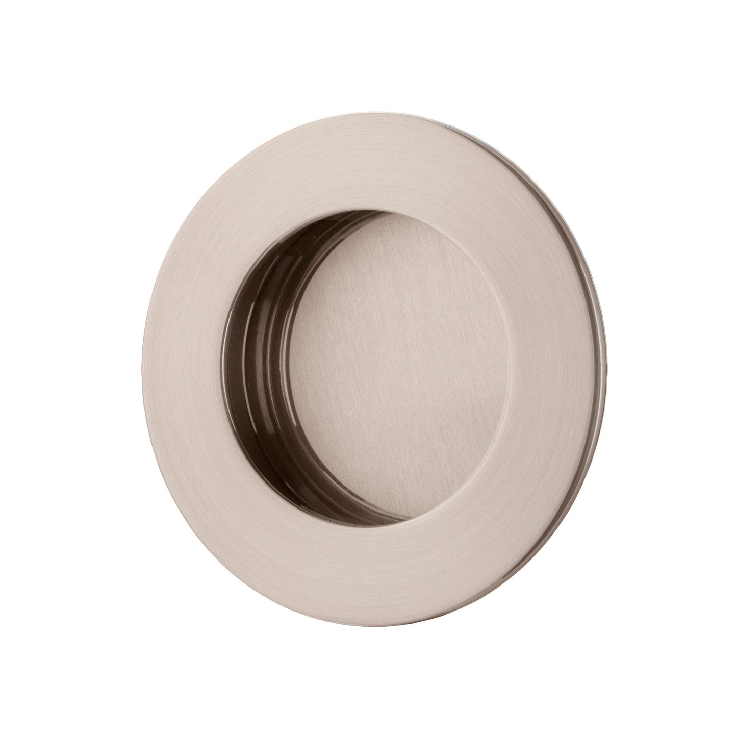 Iver Flush Pull Round Satin Nickel D64xP2.5mm
