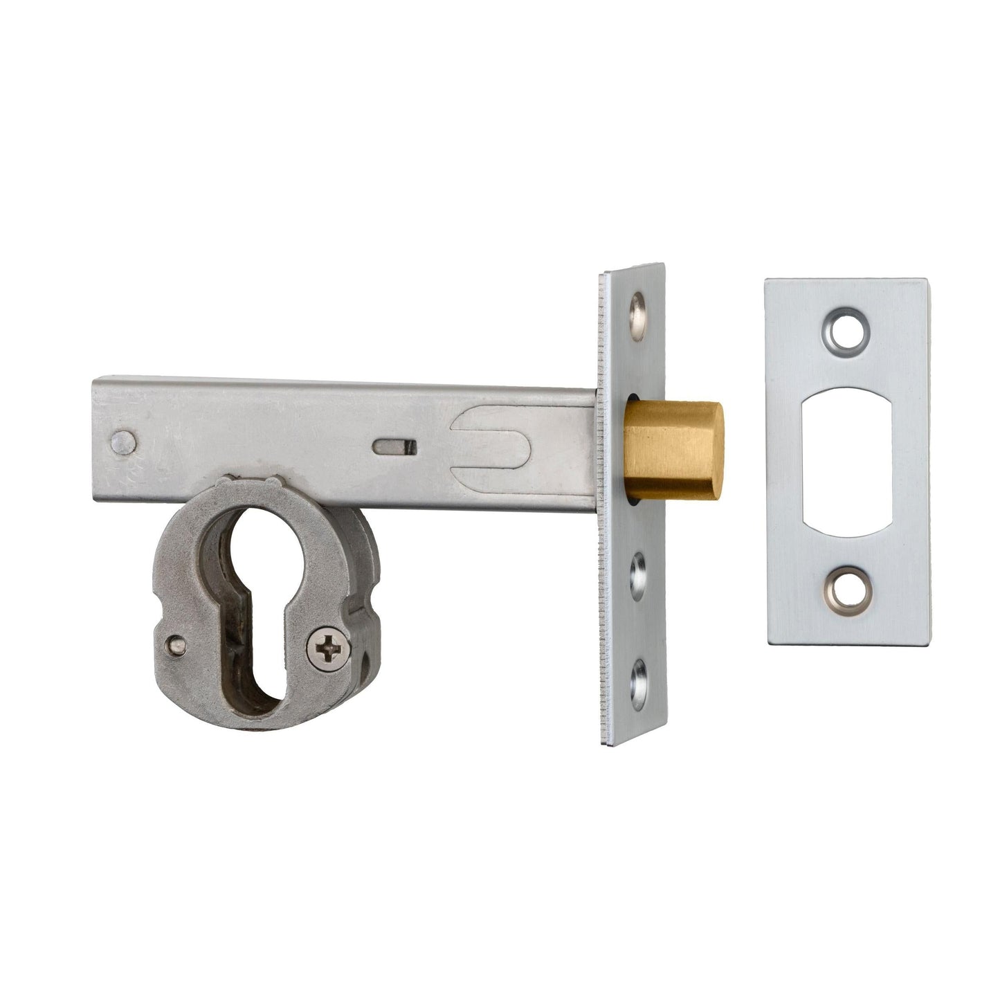 Iver Mortice Deadbolt Euro Brushed Chrome Backset 60mm