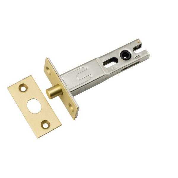 Iver Privacy Bolt Round Bolt Brushed Gold PVD Backset 70mm