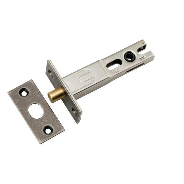 Iver Privacy Bolt Round Bolt Distressed Nickel Backset 70mm