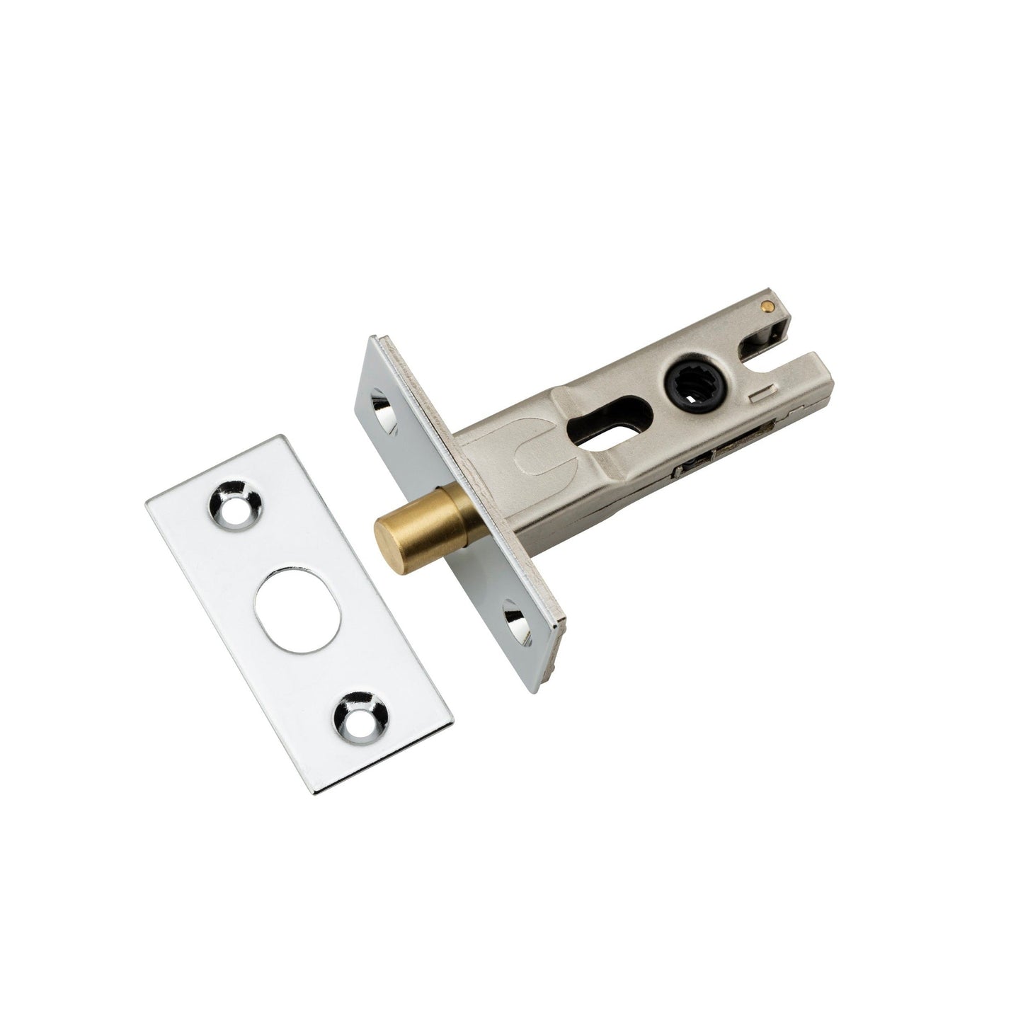 Iver Privacy Bolt Round Bolt Polished Chrome Backset 45mm