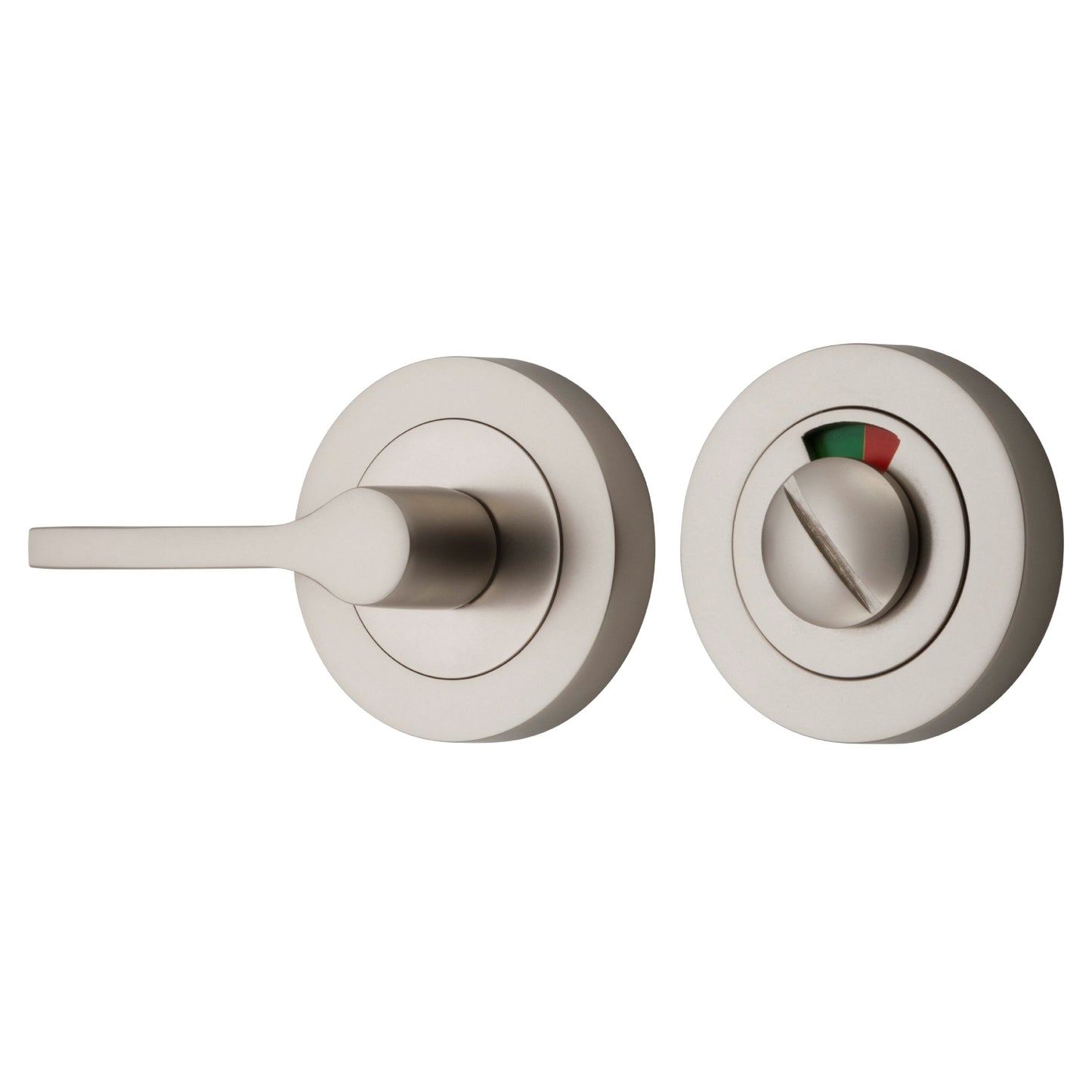 Iver Privacy Turn Accessibility With Indicator Round Satin Nickel