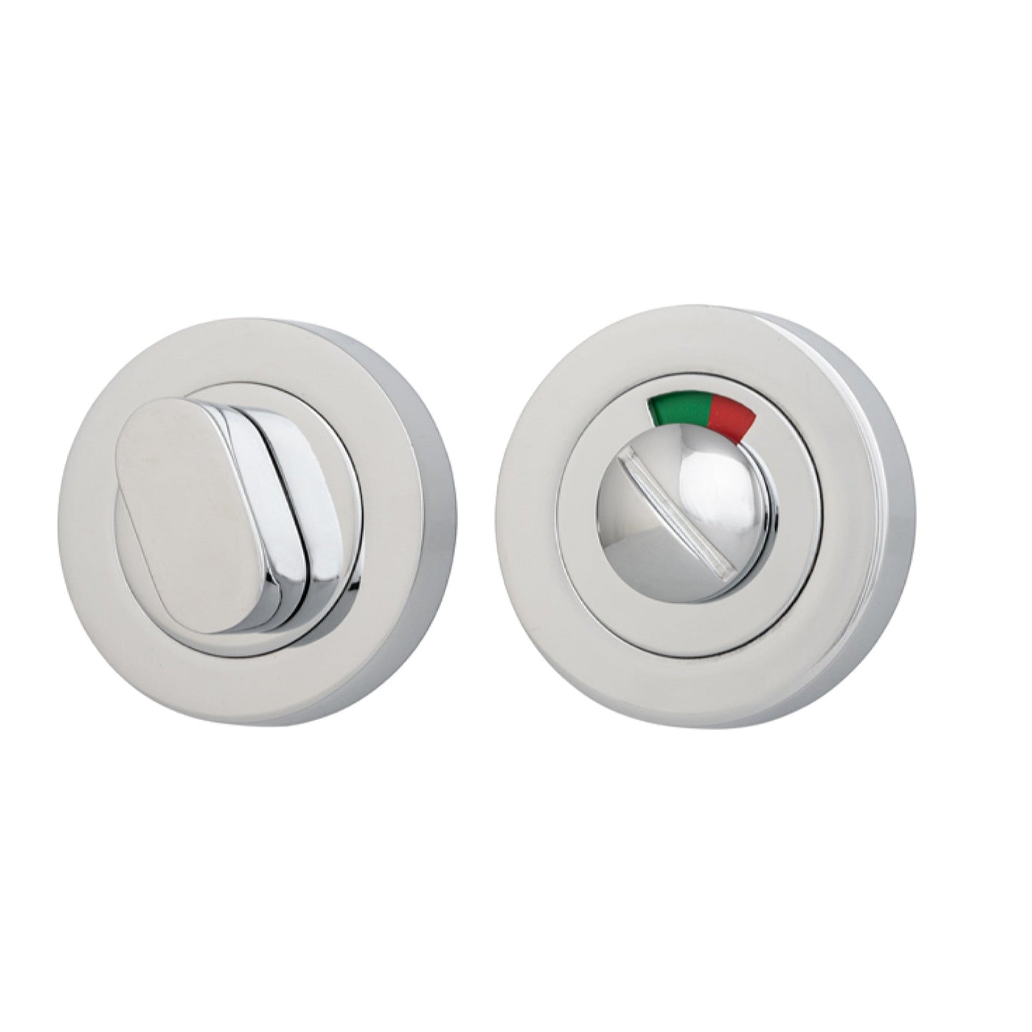 Iver Privacy Turn Oval with Indicator Concealed Fix Round Polished Chrome